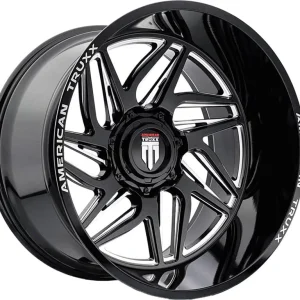 American Truxx – GOLIATH – Black – 20″x10″ -24mm – Summer Wheels – AT1917-2152M